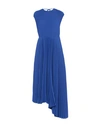 Msgm 3/4 Length Dresses In Bright Blue
