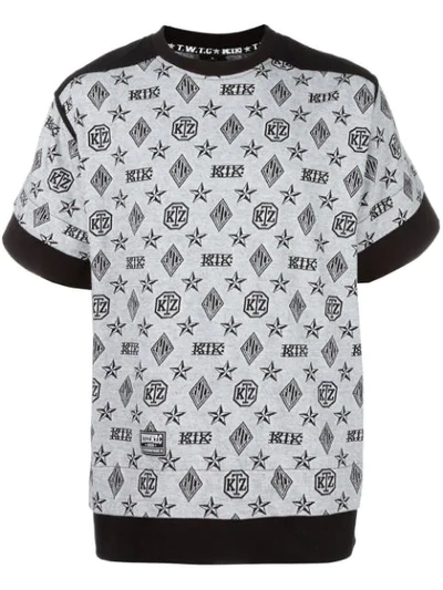 Ktz Monogram Inside Out T-shirt In White