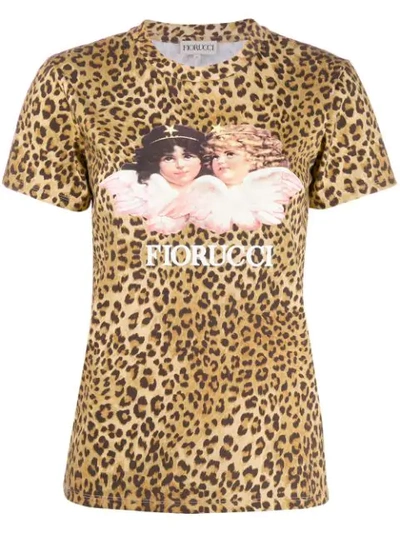 Fiorucci Vintage Angels T-shirt In Brown