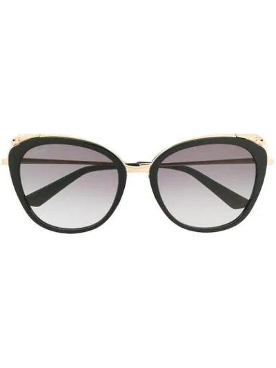 Cartier Panthère De  Sunglasses In Black