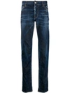 Dsquared2 Slim Distressed Jeans In Blue
