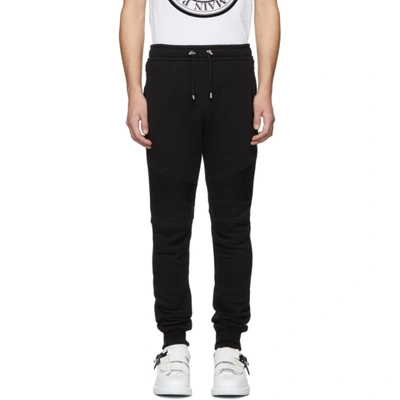 Balmain Biker Sweatpants In Black