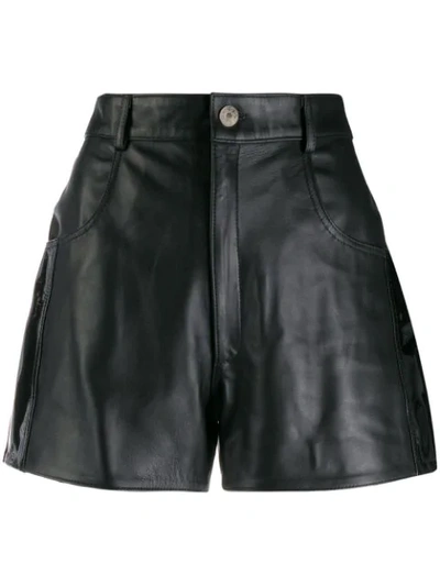 Manokhi Textured Shorts In Black