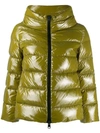 Herno Zipped Padded Jacket In Green
