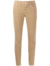 Closed Classic Skinny Fit Jeans In Brown