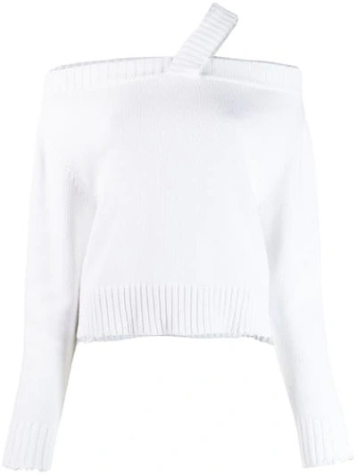 Rta Asymmetric Fitted Jumper In White