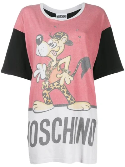 Pre-owned Moschino 1990's Oversized T-shirt In Pink