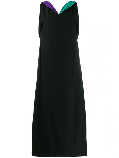 Pre-owned A.n.g.e.l.o. Vintage Cult 1960's Sorella Fontana Dress In Black