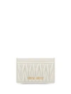 Miu Miu Matelassé Texture Cardholder In White