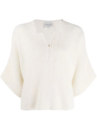 Forte Forte Ribbed Knit Sweater In Neutrals