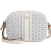 Tory Burch Mini Gemini Link Canvas Crossbody Camera Bag In Gemini Link Stipple/ Ivory