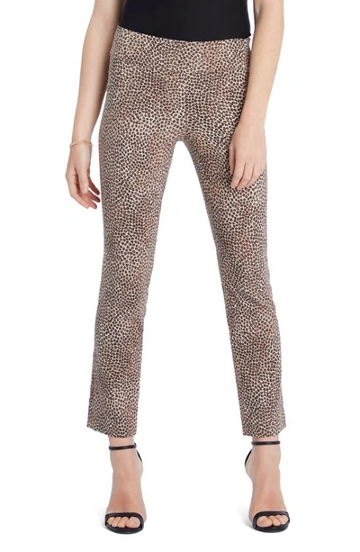 Nic + Zoe Plus Size Savanna Spot Printed Wonderstretch Pull-on Ankle Pants In Multi