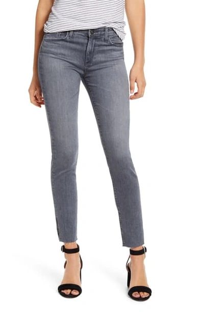 Ag Prima Mid-rise Skinny Ankle Jeans In Gray Light
