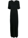 Ami Alexandre Mattiussi Jersey T-shirt Dress In Black