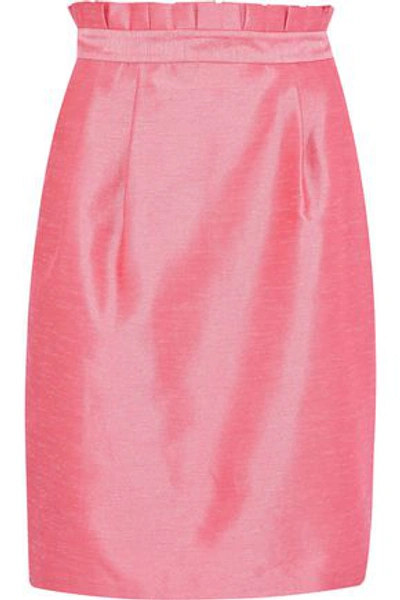 Alice And Olivia Alice + Olivia Woman Toni Pleated Shantung Skirt Bubblegum