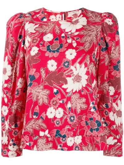 Ulla Johnson Terese Blouse In Red