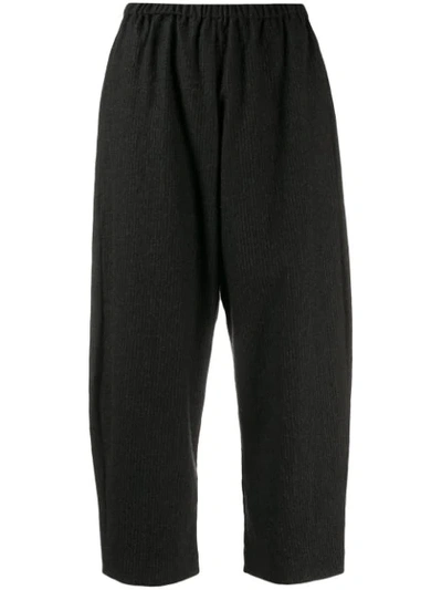 Apuntob Balloon Leg Cropped Trousers In Grey