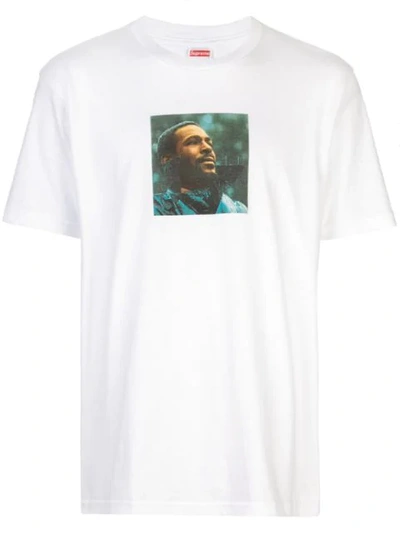 Supreme Marvin Gaye-print T-shirt In White
