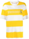 Calvin Klein Jeans Est.1978 1978 Logo Striped T-shirt In Yellow