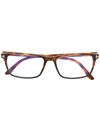 Tom Ford Tf5584b Tortoiseshell Glasses In Brown