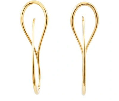 Charlotte Chesnais Needle Earrings In Yellow Vermeil