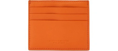 Bottega Veneta Card Case In Burned Orange