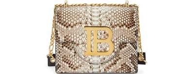 Balmain B-bag 21 Cross Body Bag In 0fa Blanc