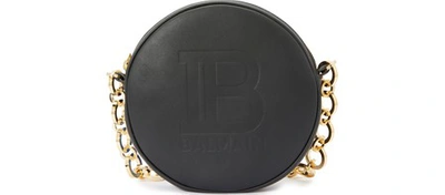 Balmain Mini Disco Cross Body Bag In 0pa Noir