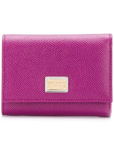 Dolce & Gabbana Mini Foldable Purse In Pink