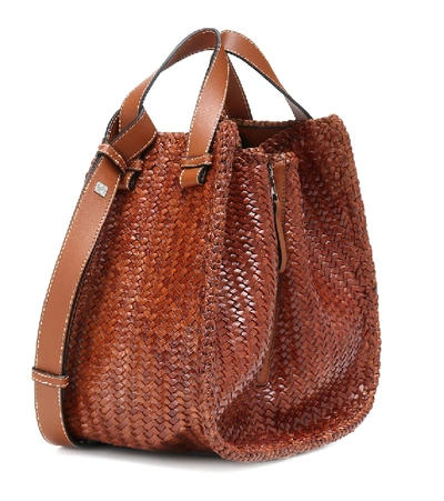 Loewe Hammock Medium Leather Shoulder Bag In Tan