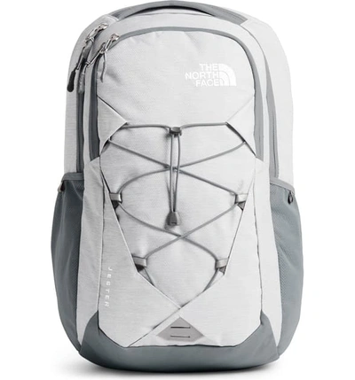 The North Face 'jester' Backpack In Tnf Wht Met Melange/ Mid Grey