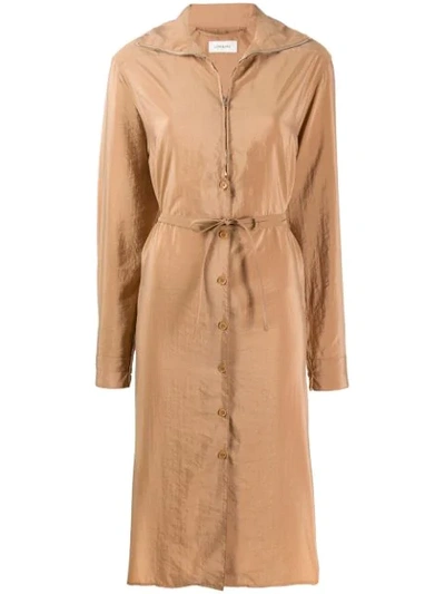 Lemaire Zipped Dress In Neutrals