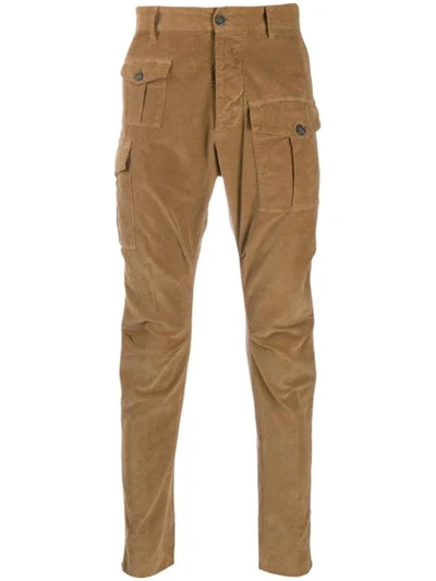 Dsquared2 Multi-pocket Trousers In Brown