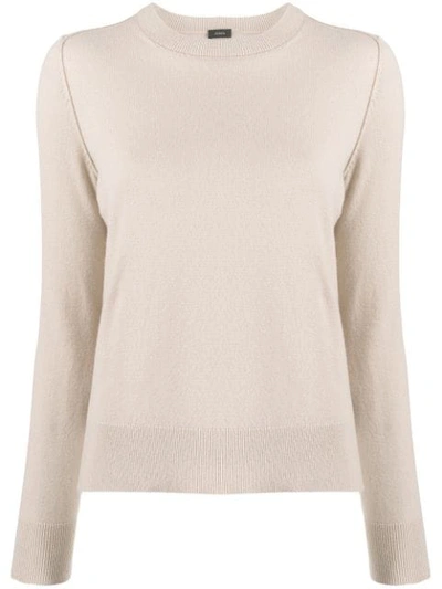 Joseph Ribbed Sweatshirt In Neutrals