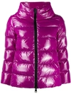 Herno Cropped Puffer Jacket In 4721 Purple