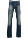 Philipp Plein Classic Light-wash Jeans In Blue