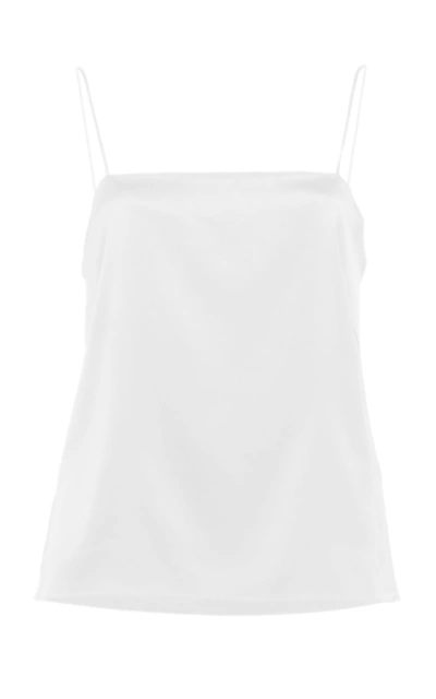 Alexandre Vauthier Stretch Silk-satin Camisole In White
