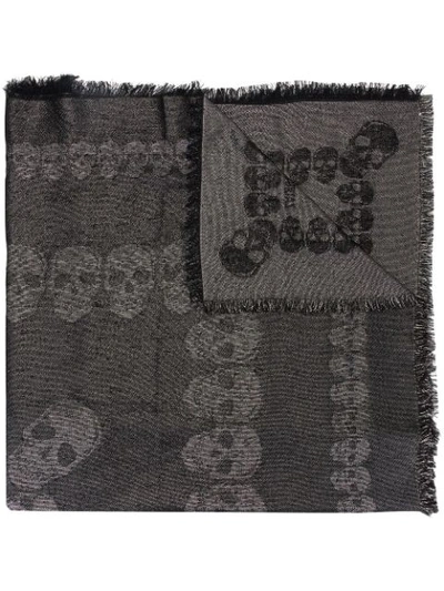 Zadig & Voltaire Kerry Jac Skull Scarf In Blue