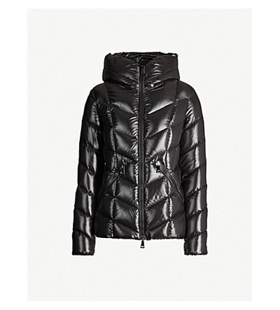 Moncler Fulig Fitted Padded Shell Jacket In Black