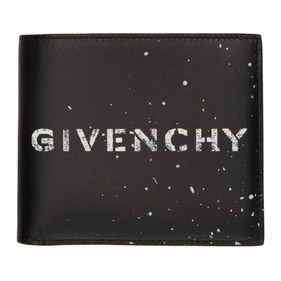 Givenchy Printed Leather Classic Wallet In Black