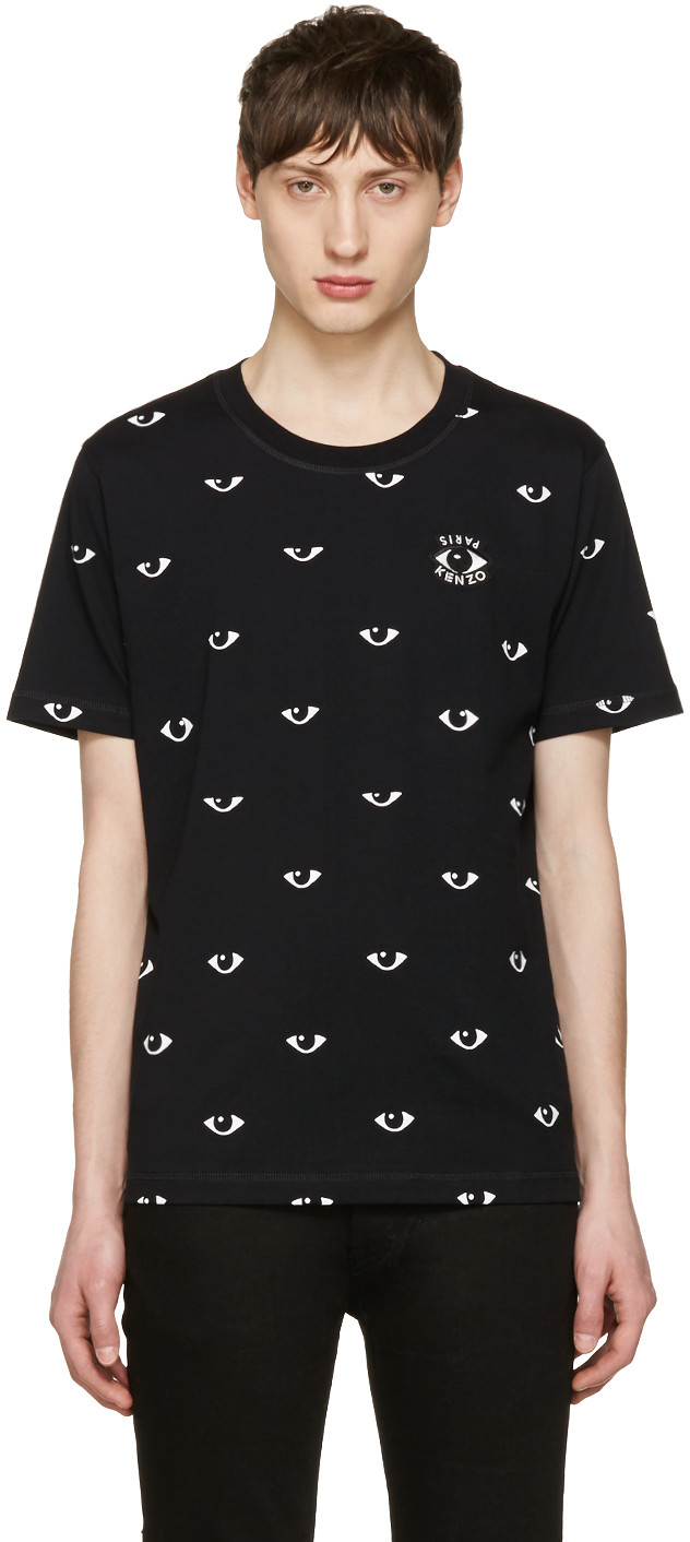 kenzo eye t shirt black