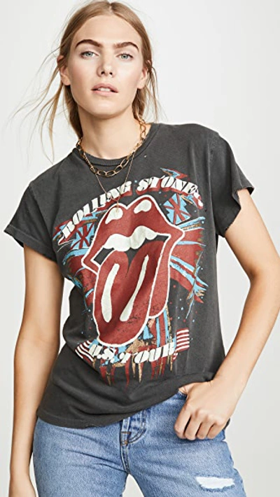 Madeworn Rolling Stone Us Tour Tee In Black Pigment