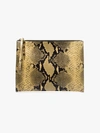 Marni Snakeskin Effect Clutch Bag In Neutrals