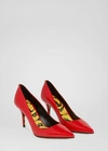 Versace Barocco Pumps In Red