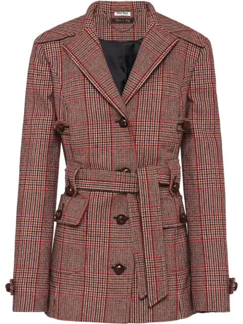 miu miu houndstooth jacket