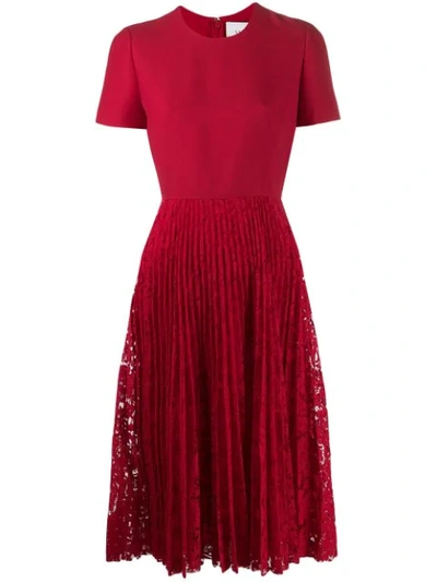 chinese dress ladies Red Valentino // Black & Pink Scalloped Lace Dress – VSP Consignment main image 1