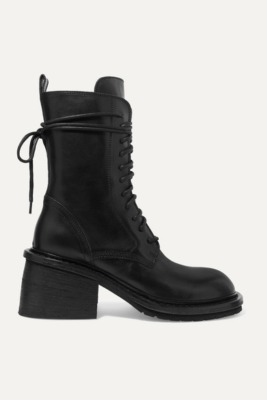 ann demeulemeester leather ankle boots