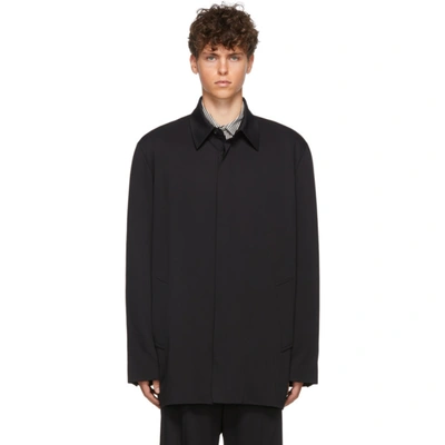 Balenciaga Oversized Prince Of Wales Checked Virgin Wool Overshirt