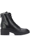 Kenzo Eye Embossed Ankle Boots In Black