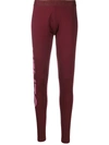 Kenzo Burgundy Logo Leggings